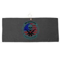 2nd Amendment Front And Back Design Large Microfiber Waffle Golf Towel
