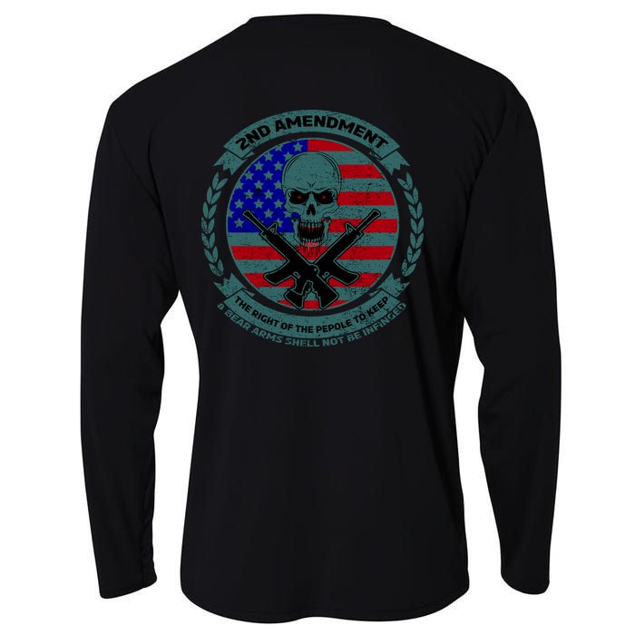 2nd Amendment Front And Back Design Cooling Performance Long Sleeve Crew