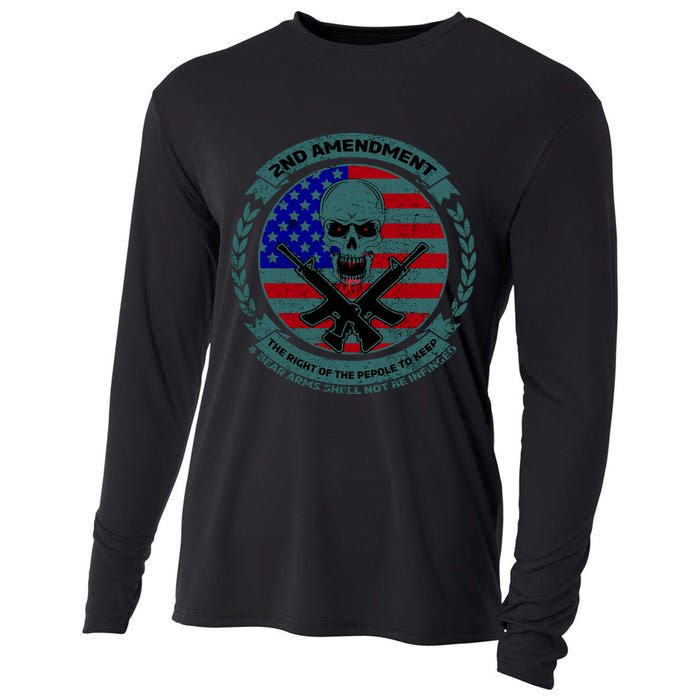 2nd Amendment Front And Back Design Cooling Performance Long Sleeve Crew