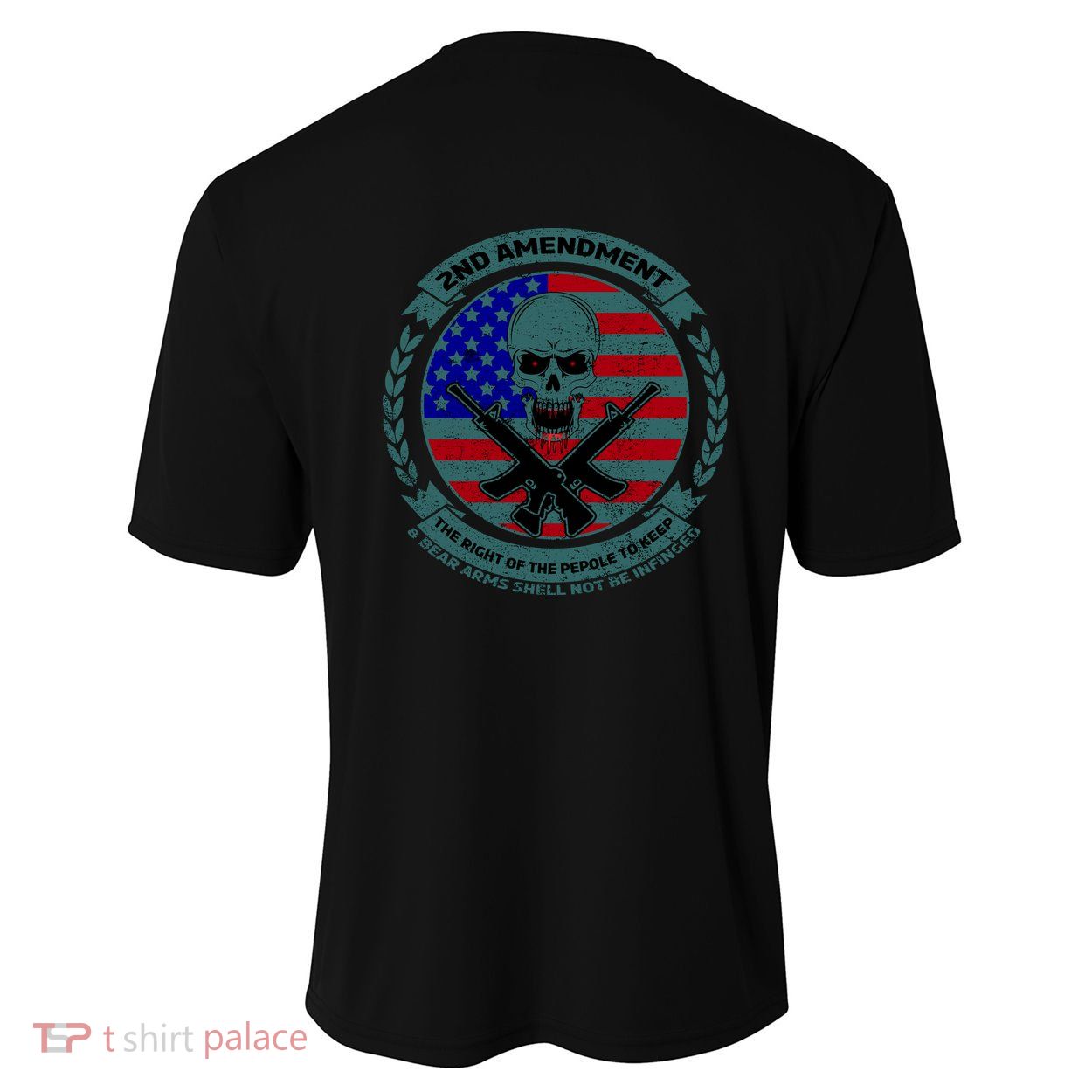 2nd Amendment Front And Back Design Youth Performance Sprint T-Shirt