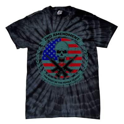 2nd Amendment Front And Back Design Tie-Dye T-Shirt