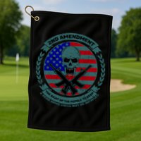 2nd Amendment Front And Back Design Golf Towel