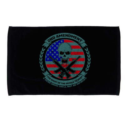 2nd Amendment Front And Back Design Microfiber Hand Towel