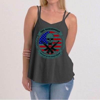 2nd Amendment Front And Back Design Women's Strappy Tank
