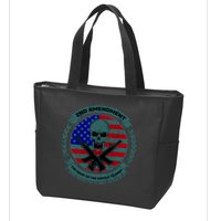 2nd Amendment Front And Back Design Zip Tote Bag