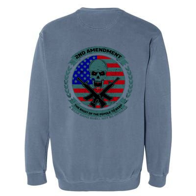 2nd Amendment Front And Back Design Garment-Dyed Sweatshirt