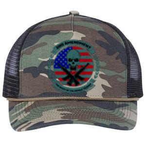 2nd Amendment Front And Back Design Retro Rope Trucker Hat Cap