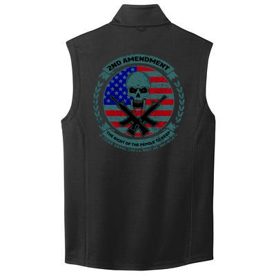 2nd Amendment Front And Back Design Collective Smooth Fleece Vest