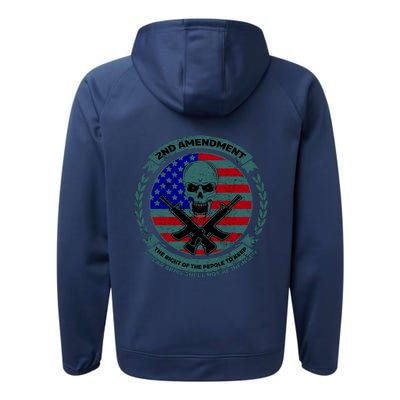 2nd Amendment Front And Back Design Performance Fleece Hoodie