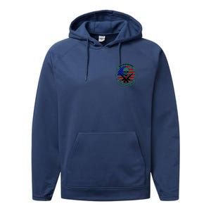 2nd Amendment Front And Back Design Performance Fleece Hoodie