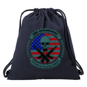 2nd Amendment Front And Back Design Drawstring Bag