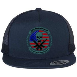 2nd Amendment Front And Back Design Flat Bill Trucker Hat