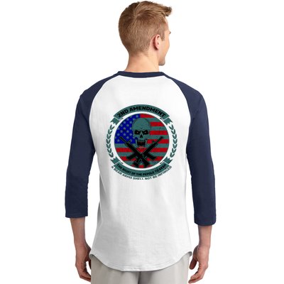 2nd Amendment Front And Back Design Baseball Sleeve Shirt