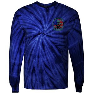 2nd Amendment Front And Back Design Tie-Dye Long Sleeve Shirt