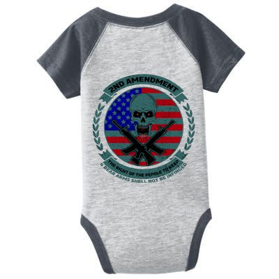 2nd Amendment Front And Back Design Infant Baby Jersey Bodysuit