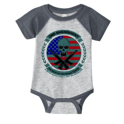 2nd Amendment Front And Back Design Infant Baby Jersey Bodysuit