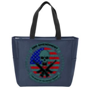 2nd Amendment Front And Back Design Zip Tote Bag