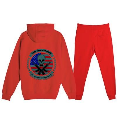 2nd Amendment Front And Back Design Premium Hooded Sweatsuit Set