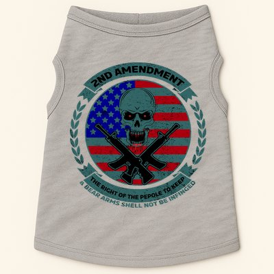2nd Amendment Front And Back Design Doggie Tank