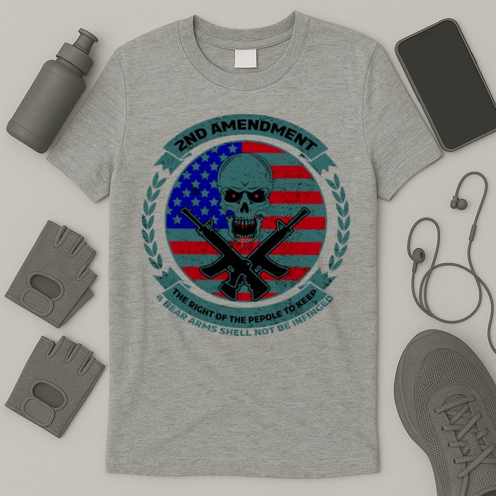 2nd Amendment Front And Back Design T-Shirt