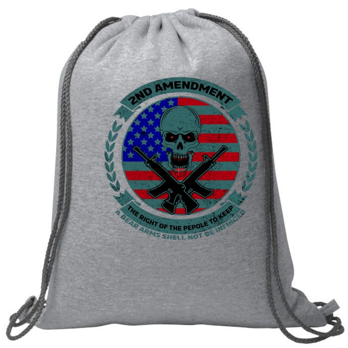 2nd Amendment Front And Back Design Sweatshirt Cinch Pack Bag