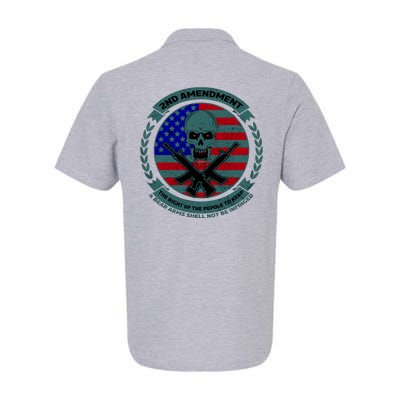 2nd Amendment Front And Back Design Softstyle Adult Sport Polo