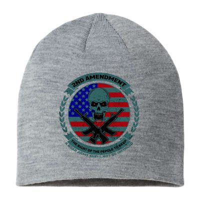 2nd Amendment Front And Back Design Sustainable Beanie