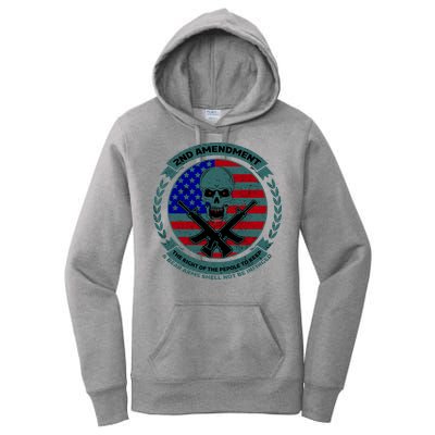 2nd Amendment Front And Back Design Women's Pullover Hoodie