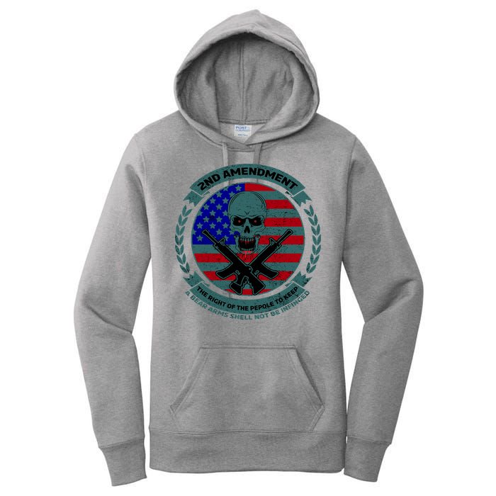 2nd Amendment Front And Back Design Women's Pullover Hoodie