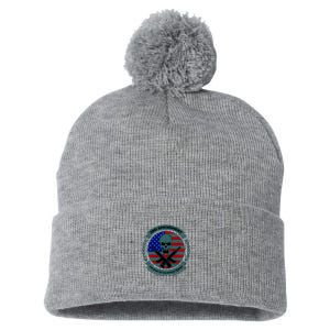 2nd Amendment Front And Back Design Pom Pom 12in Knit Beanie