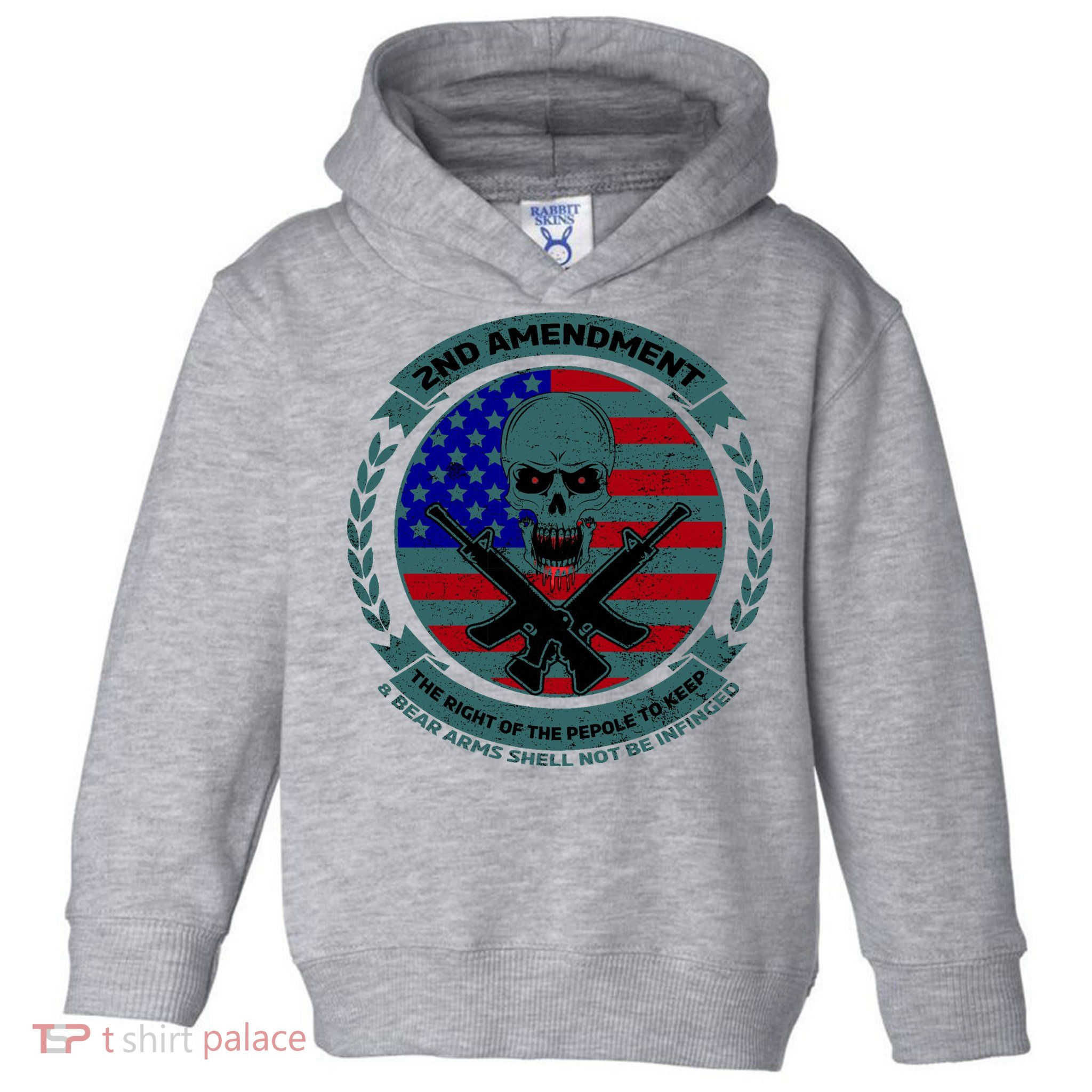 2nd Amendment Front And Back Design Toddler Hoodie