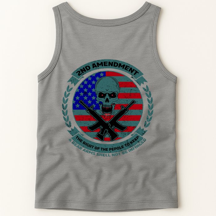2nd Amendment Front And Back Design Tank Top