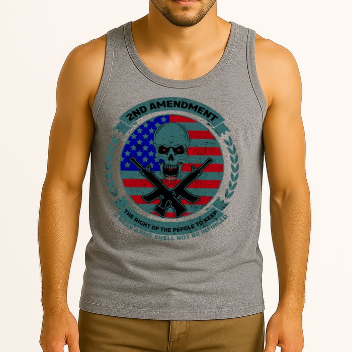 2nd Amendment Front And Back Design Tank Top