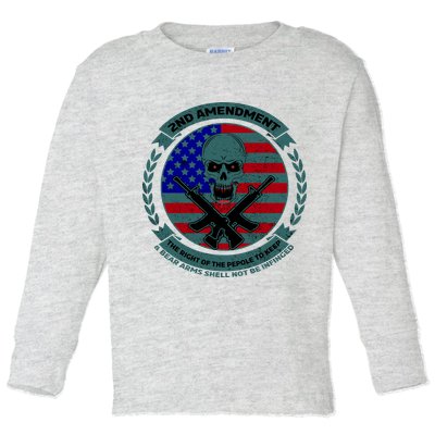 2nd Amendment Front And Back Design Toddler Long Sleeve Shirt