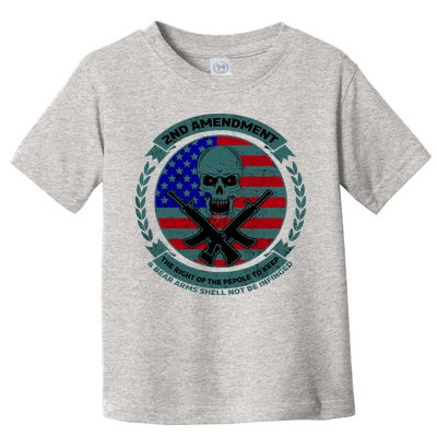 2nd Amendment Front And Back Design Toddler T-Shirt