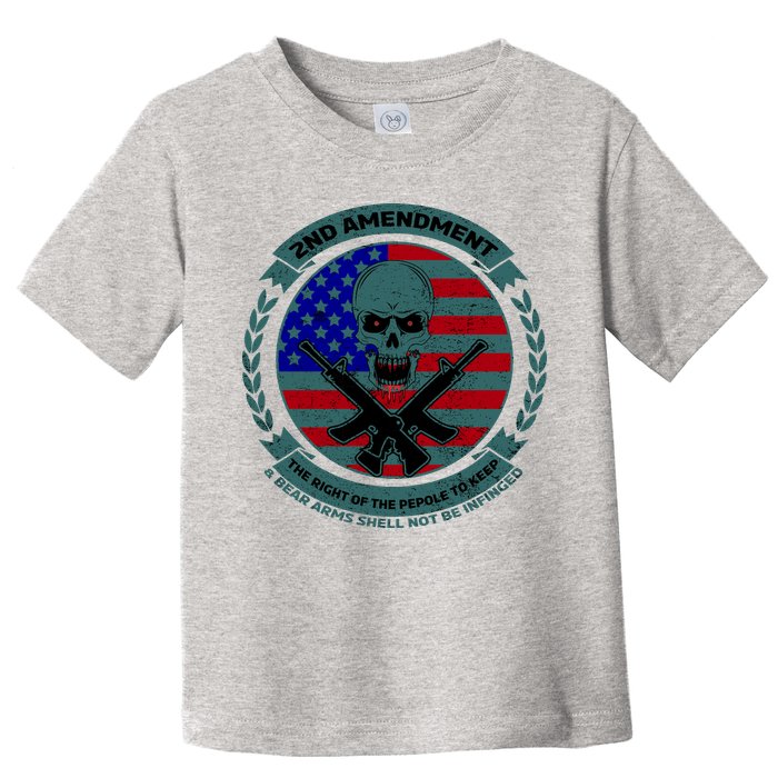 2nd Amendment Front And Back Design Toddler T-Shirt