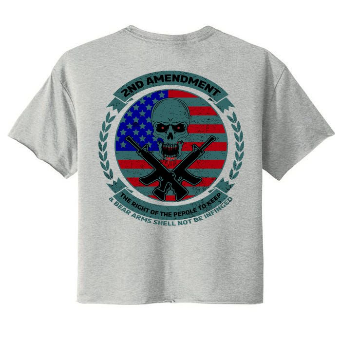 2nd Amendment Front And Back Design Crop Top