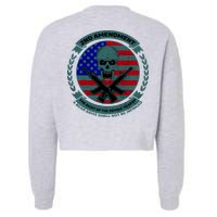 2nd Amendment Front And Back Design Cropped Pullover Crew