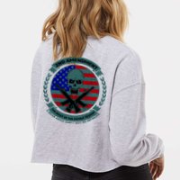 2nd Amendment Front And Back Design Cropped Pullover Crew