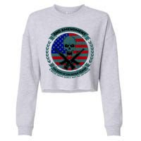 2nd Amendment Front And Back Design Cropped Pullover Crew