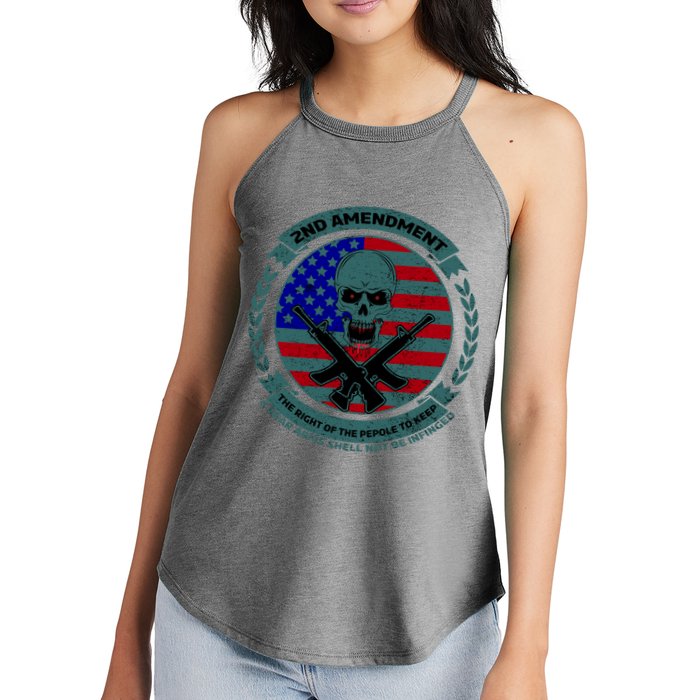 2nd Amendment Front And Back Design Women's Perfect Tri Rocker Tank