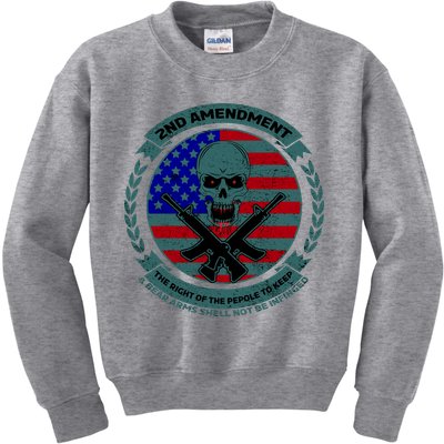 2nd Amendment Front And Back Design Kids Sweatshirt
