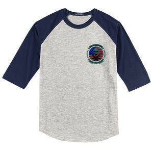 2nd Amendment Front And Back Design Kids Colorblock Raglan Jersey