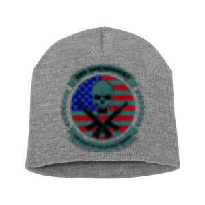 2nd Amendment Front And Back Design Short Acrylic Beanie