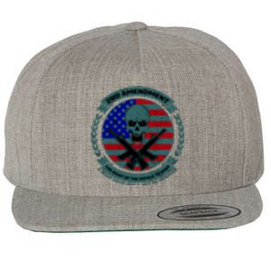 2nd Amendment Front And Back Design Wool Snapback Cap