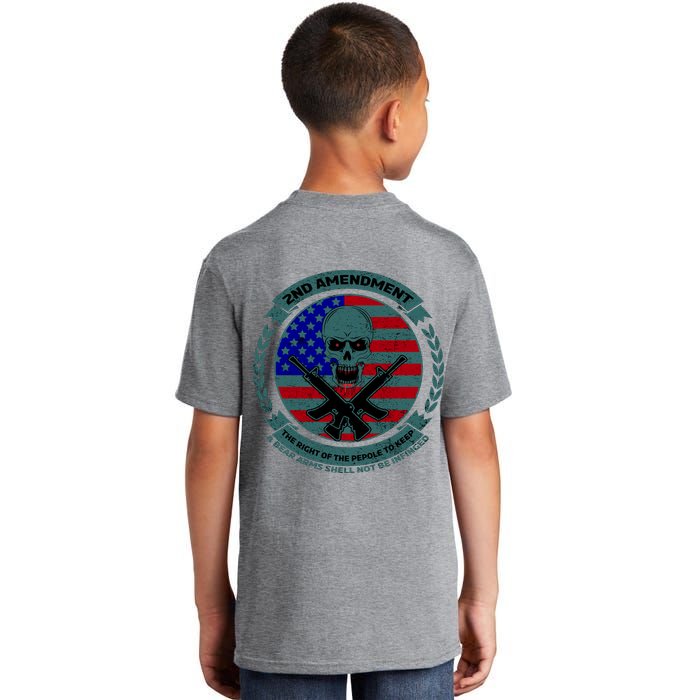 2nd Amendment Front And Back Design Kids T-Shirt