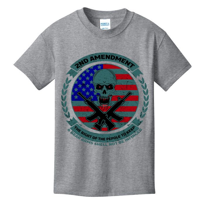 2nd Amendment Front And Back Design Kids T-Shirt