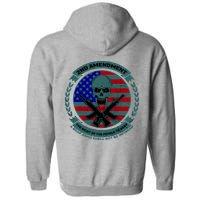 2nd Amendment Front And Back Design Full Zip Hoodie