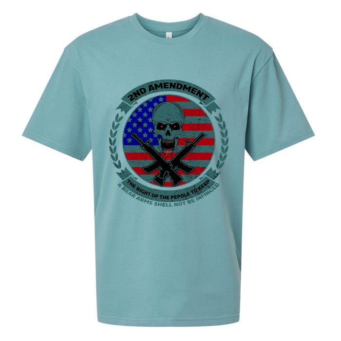 2nd Amendment Front And Back Design Sueded Cloud Jersey T-Shirt