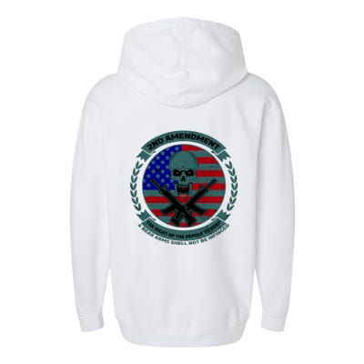 2nd Amendment Front And Back Design Garment-Dyed Fleece Hoodie